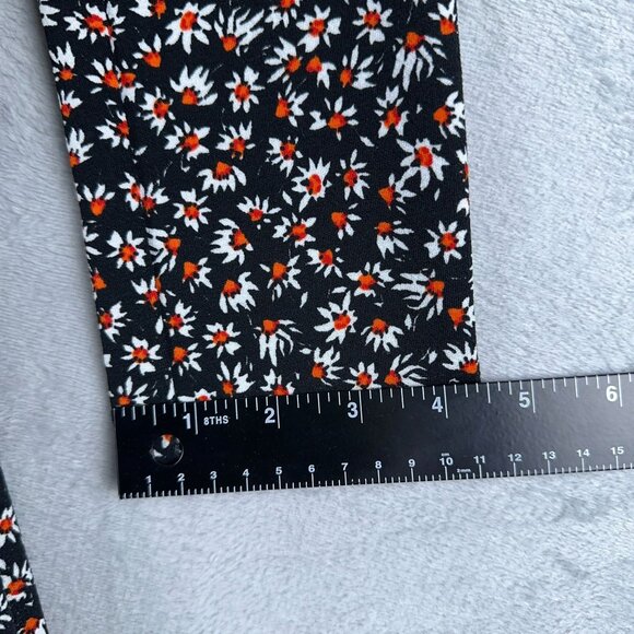 Bershka Womens Playsuit Romper Floral Print Notch Front Square Neck Multicolor M - Picture 11 of 14